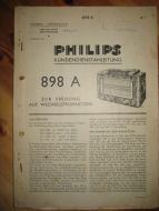 Phillips sercice dokumentasjon for 898A. 1936.