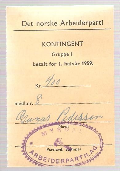 Kontingent med stempel 