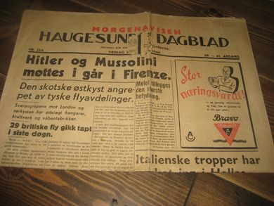 1940,nr 254, HAUGESUNDS DAGBLAD.