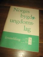 NORGES BYGDEUNGDOMSLAG ÅRSMELDING 1974-1975.. 