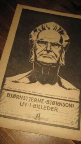 1932,nr 049,                       A MAGASINET. BJØRNSTJERNE BJØRNSON 'S LIV I BILLEDER. 23 sider fullpakka med bilder fra Bjørnsons liv. 