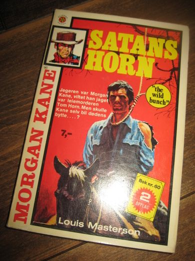 MASTERSON, LOUIS: SATANS HORN. Bok nr 60, 2. OPPLAG, 1976.