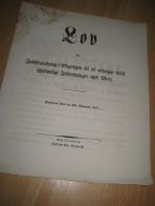 1857, Lov om Indskrænkning i Udgangen til at anlægge visse ildsfarlige Indretninger med Mere.