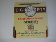 EIGHT FORTY. CALIFORNIA WINE SHERRY.