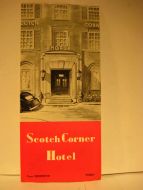 En pen brosjyre fra Scotch Corner Hotel, Yorks, 40 tallet.