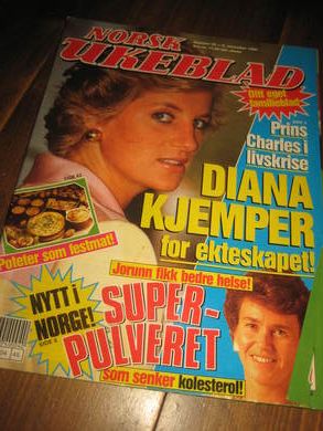 1990,nr 045, NORSK UKEBLAD. DIANA KJEMPER FOR EKTESKAPET.