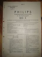 Phillips sercice dokumentasjon for 855X. 1939.