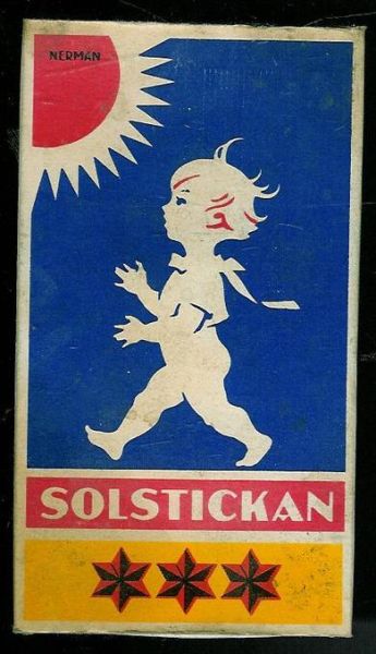 Stor fyrstikkeske, SOLSTICKAN, 70 tallet