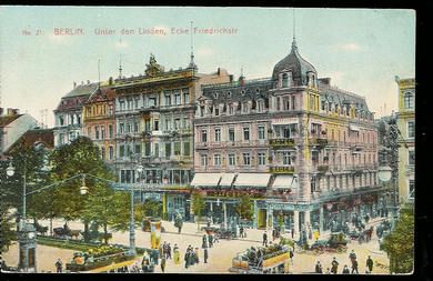 BERLIN.  Unter den Linden, Ecke Friedrichstr.