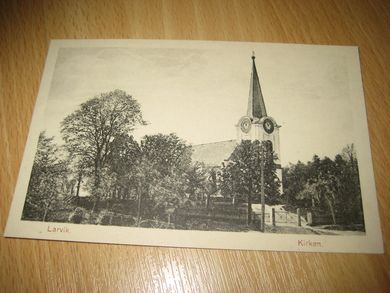 Larvik, Kirken. . Fra Preutz Boghandel.