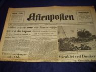 1945,nr 330, aftennummer, Aftenposten