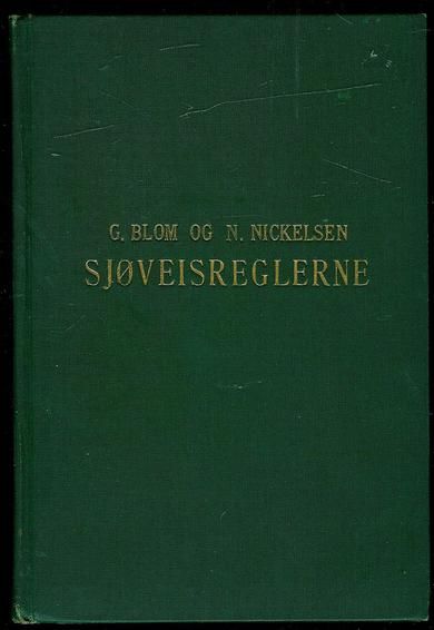 Nickelsen: SJØVEISREGLENE. 1937