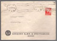 BERGEN 3.7.50. Fra BERGENS GJÆR- OG SPRITFABRIKK