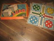 Eldre ELLØ ludo, eske er skada, må fikses, plata er hel og fin. 60 tallet.