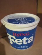 Høng FETA, tom boks fra 70 tallet.