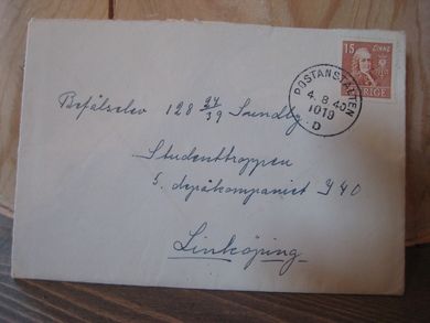 Feltpost- POSTANSTALTEN 1019, 4.8.40.