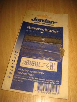 Pakke med 1 reaserveblad, JORDAN Reserveblader, 80 tallet