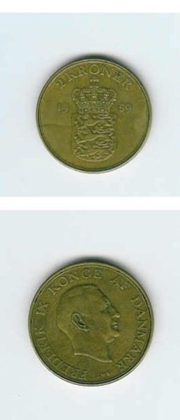 1959, 2 kroner, Danmark