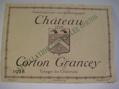 Corton Grancey 1928.