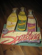 Reklameplakat, SCHWEPPES SPARKLING, 80 tallet. 