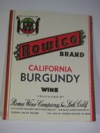 Rowico BRAND. CALIFORNIA BURGUNDY WINE.