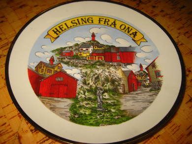 HELSING FRA ONA, 17 cm i diameter.