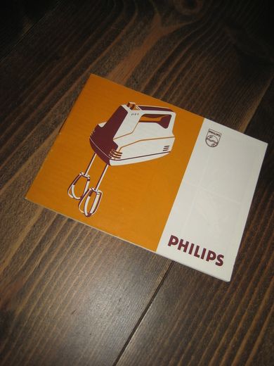 Bruksanvisning for PHILLIPS MIXER. 1975.