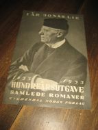 JONAS LIE. 1933.