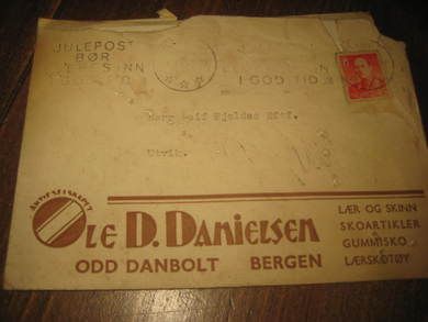 Noe for ditt skomakerverksted? OLE DANIELSEN, BERGEN. 60 tallet.