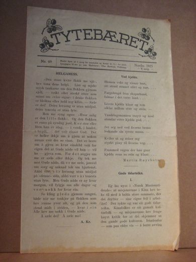 1925,nr 069, TYTTEBÆRET.