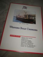 Presentasjonsmappe på 6 sider, fra WESTERN BULK CARRIERS, 70 tallet? 