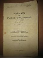 1937, KATALOG OVER STATENS HOPPEUTSTILLING I SYKKYLVEN 17. OG 18. SEPTEMBER 1937.