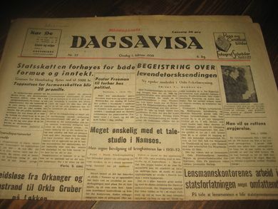 1950,nr 027, DAGSAVISA.