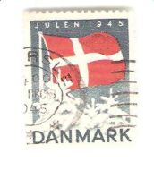 1945, DANSK JULEMERKE.