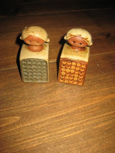 Salt og pepper bøsser, 60 tallet. 