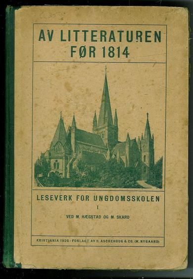 Skard: Læseverk for ungdomsskolen. 1920.