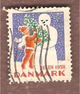 1938, julemerke fra Danmark, stempla