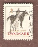 1941, julemerke fra Danmark, stempla