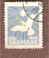 1940,  julemerke fra Danmark, stempla