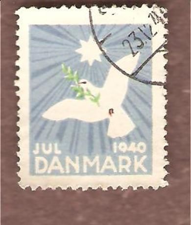 1940,  julemerke fra Danmark, stempla