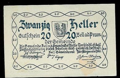 Zwanzig heller. 1920