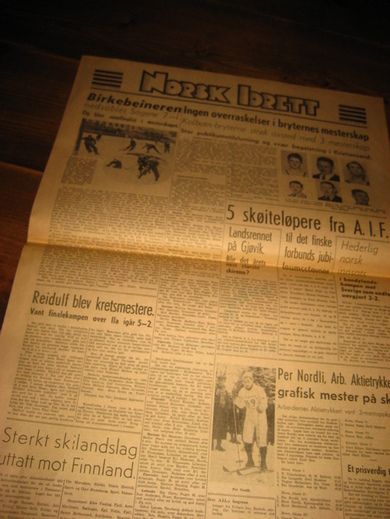 NORSK IDRETT, 20. februar 1939.