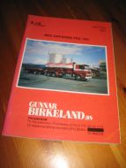 1982,høst, Produktkatalog fra Gunnar Birkeland, Trondheim.