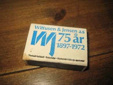 Wittusen & Jensen 75 år. 70 tallet. 