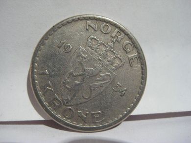 1954, 1 krone