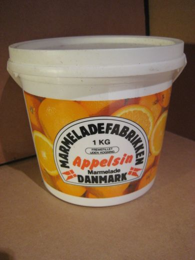 APELSINMARMELADE fra MARMELADEFABRIKKEN, tom boks APPELSIN fra 60 tallet.