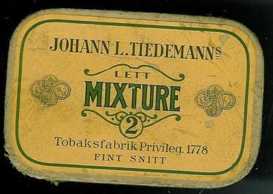 LETT MIXTURE 2 fra JOHAN L. TIEDEMANN'S Tobaksfabrik.