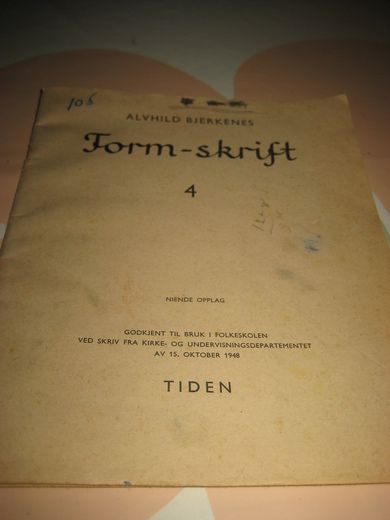 Bjerkenes: Formskrift. 4. 1958.