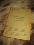 GRENZZONEN- BESCHEINIGUNG, med stempel og bilde, 24-10-1940.