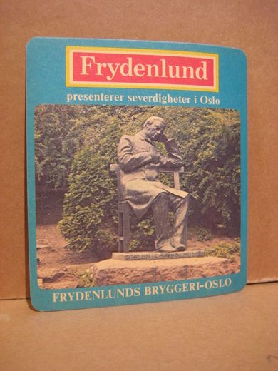 JOHAN SEBASTIAN CAMMERMEYER WELHAVEN, ølbrikke fra Frydenlund Bryggeri, 50-60 tallet.